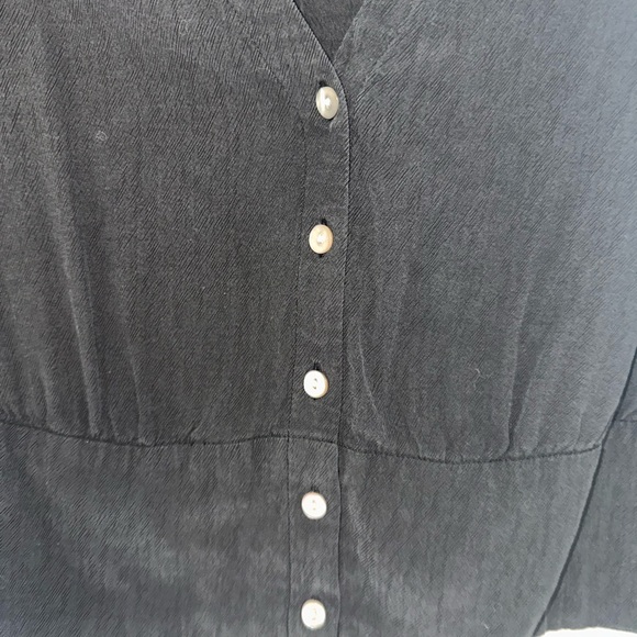 Madewell Black Button-Up Blouse - Picture 3 of 5